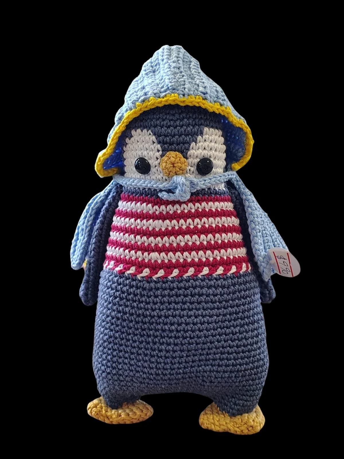 Pinguino de crochet apego